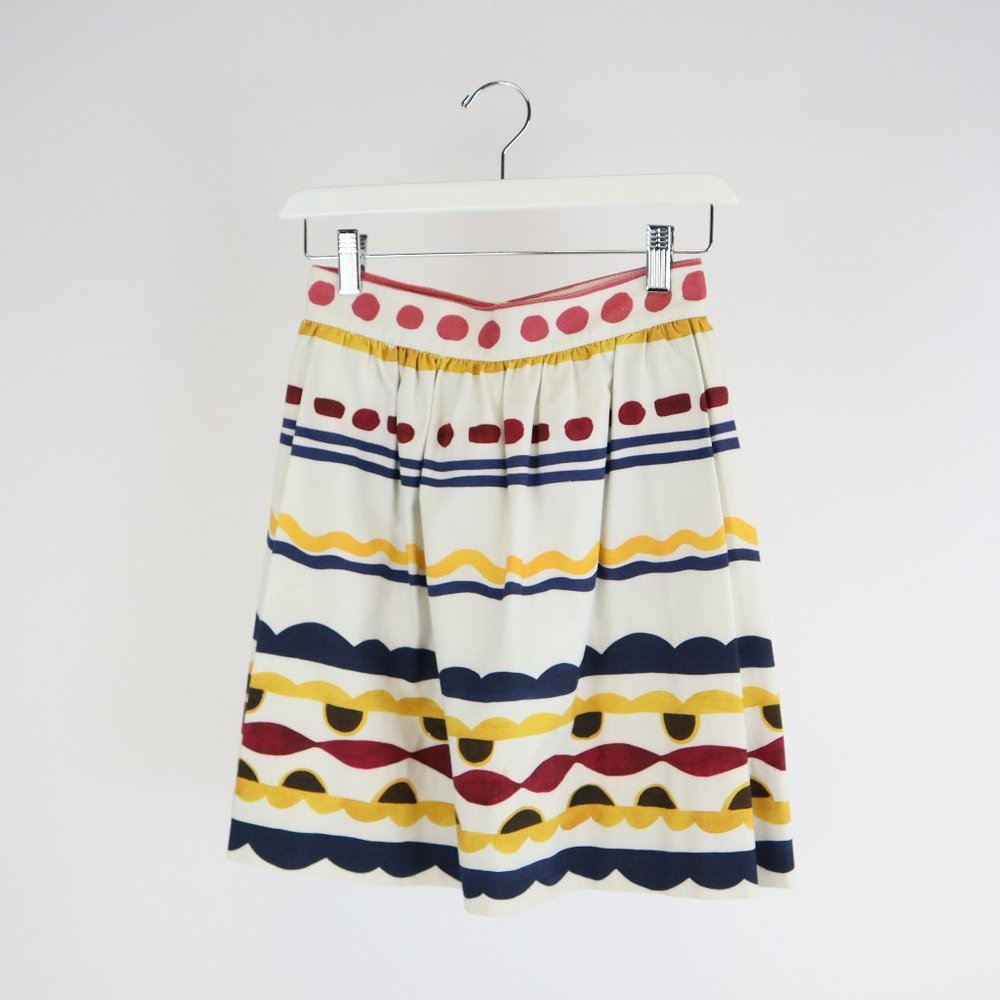 Fendi Painted Print Skirt